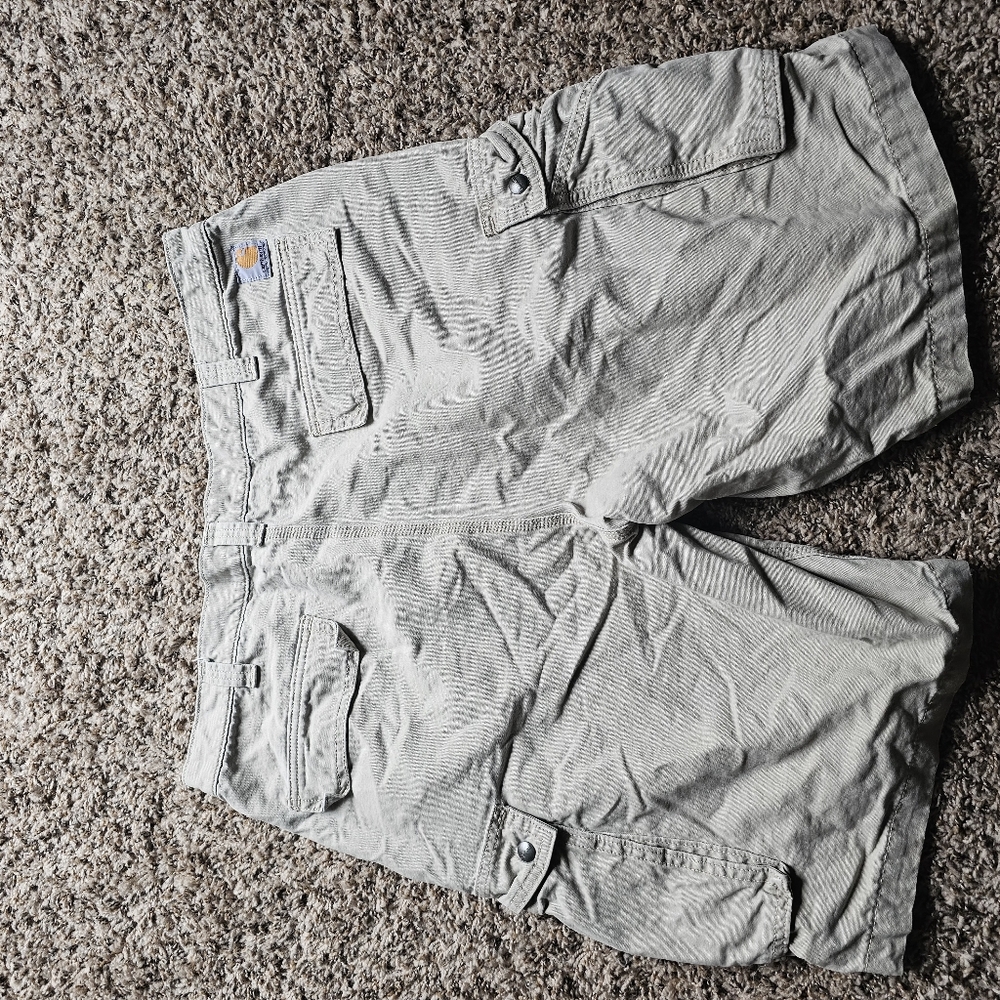 Carhartt taupe cotton relaxed fit work wear cargo shorts size 40‎ - Picture 8 of 10